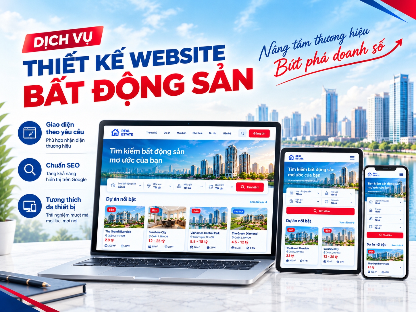 Thiết Kế Website Bất Động Sản