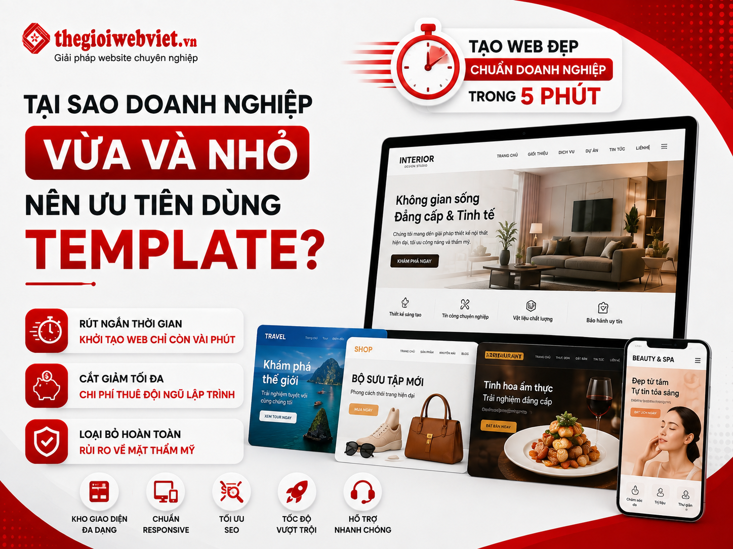 Tại sao doanh nghiệp vừa và nhỏ nên ưu tiên dùng template?