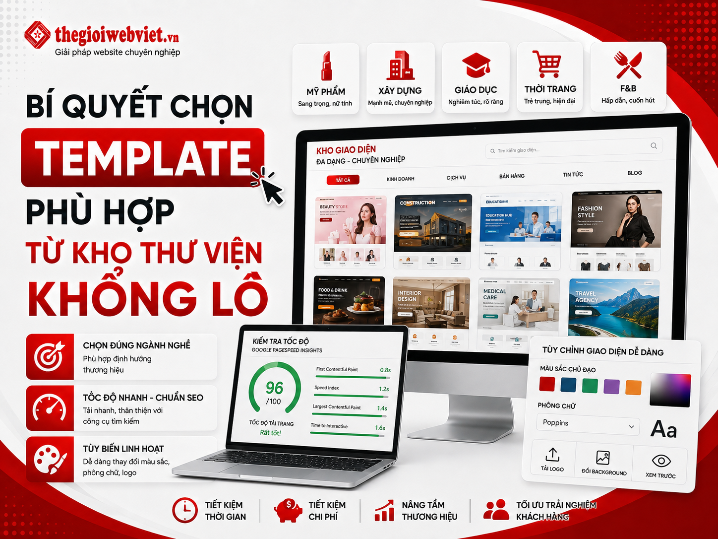 Bí quyết chọn template phù hợp từ kho thư viện khổng lồ