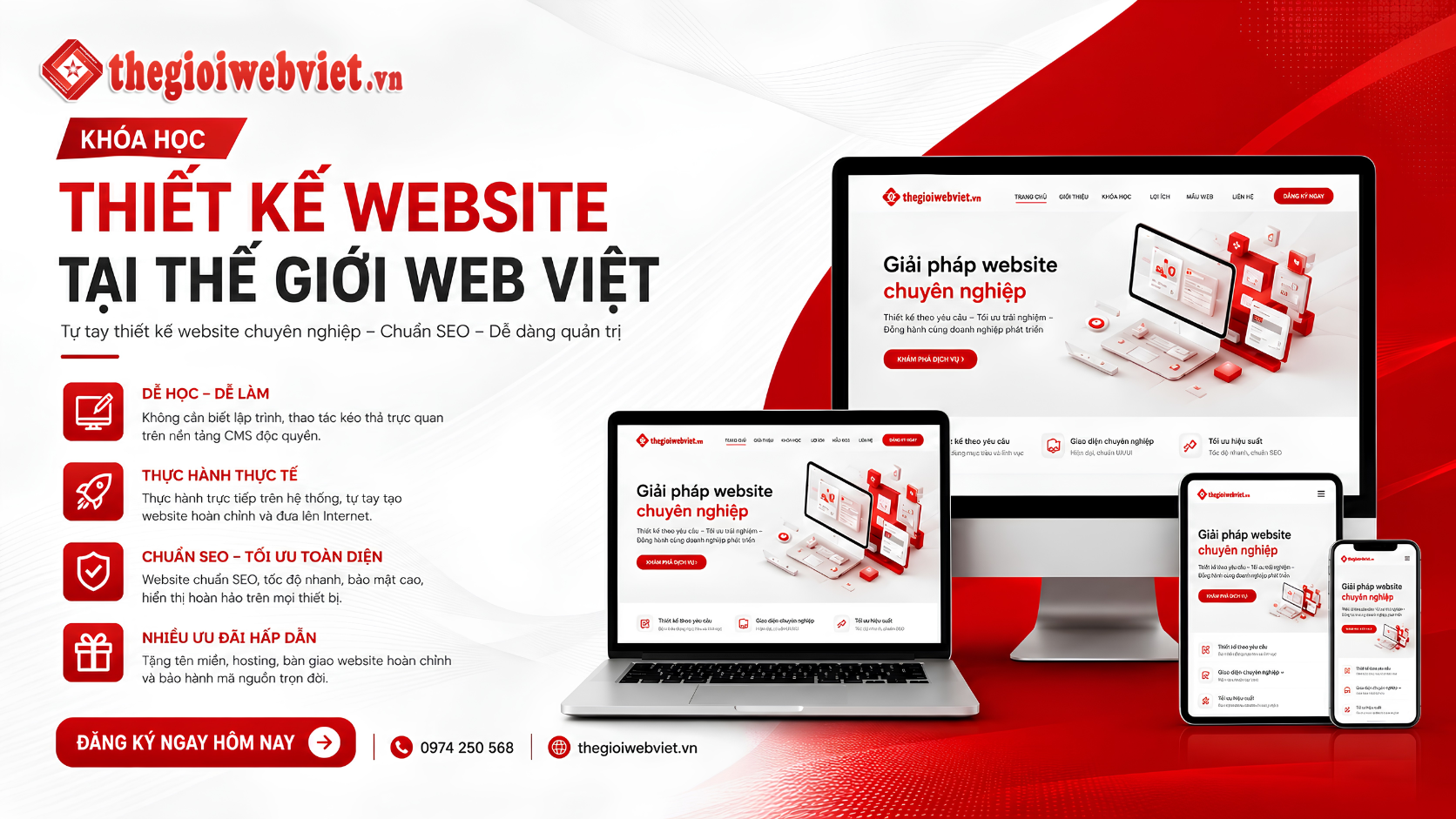 Khóa Học Thiết Kế Website