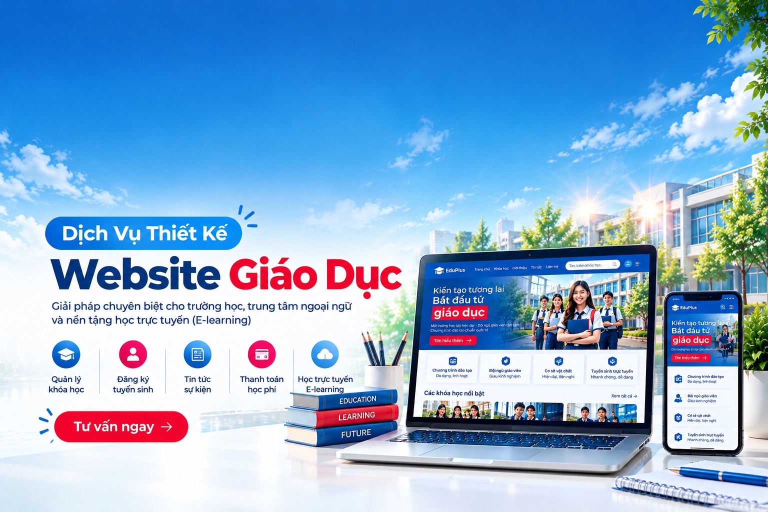 Dịch Vụ Thiết Kế Website Giáo Dục