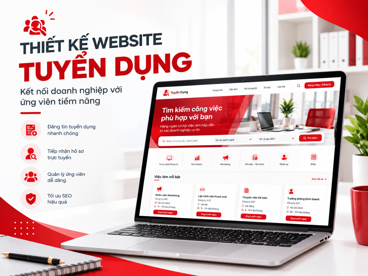 Thiết Kế Website Tuyển Dụng