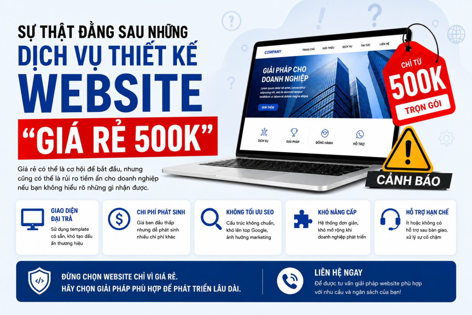 sự thật đằng sau dịch vụ thiết kế website giá rẻ