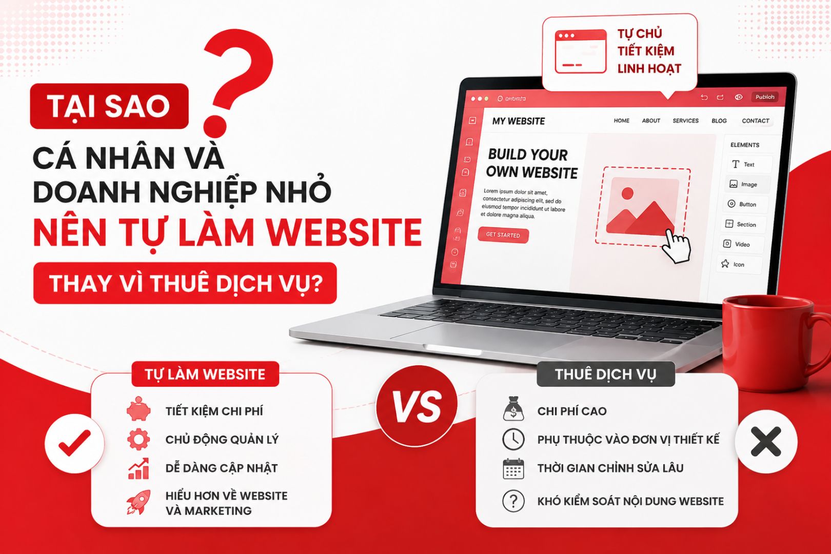 tại sao nên tự làm website