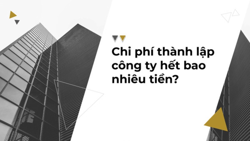 Loại Chi Phí Thành Lập Công Ty TNHH 1 Thành Viên